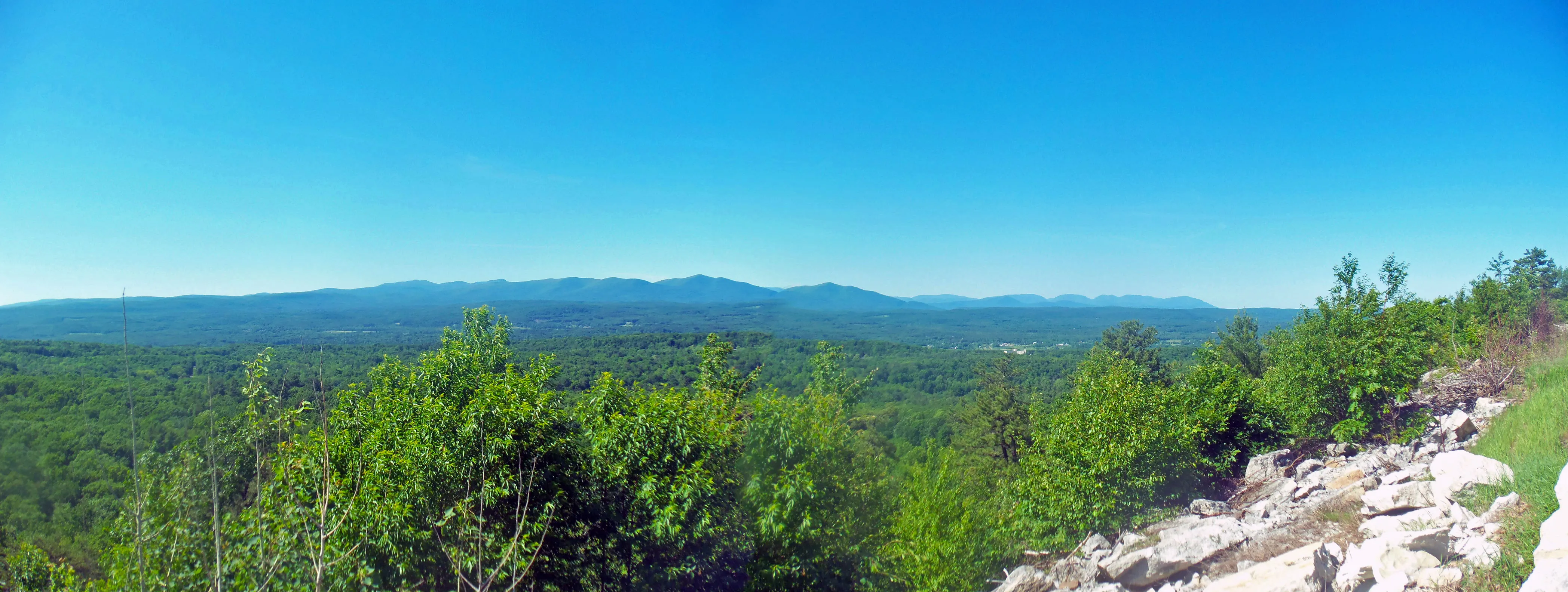 Catskill Mountains and Shawangunk Ridge in the Hudson Valley