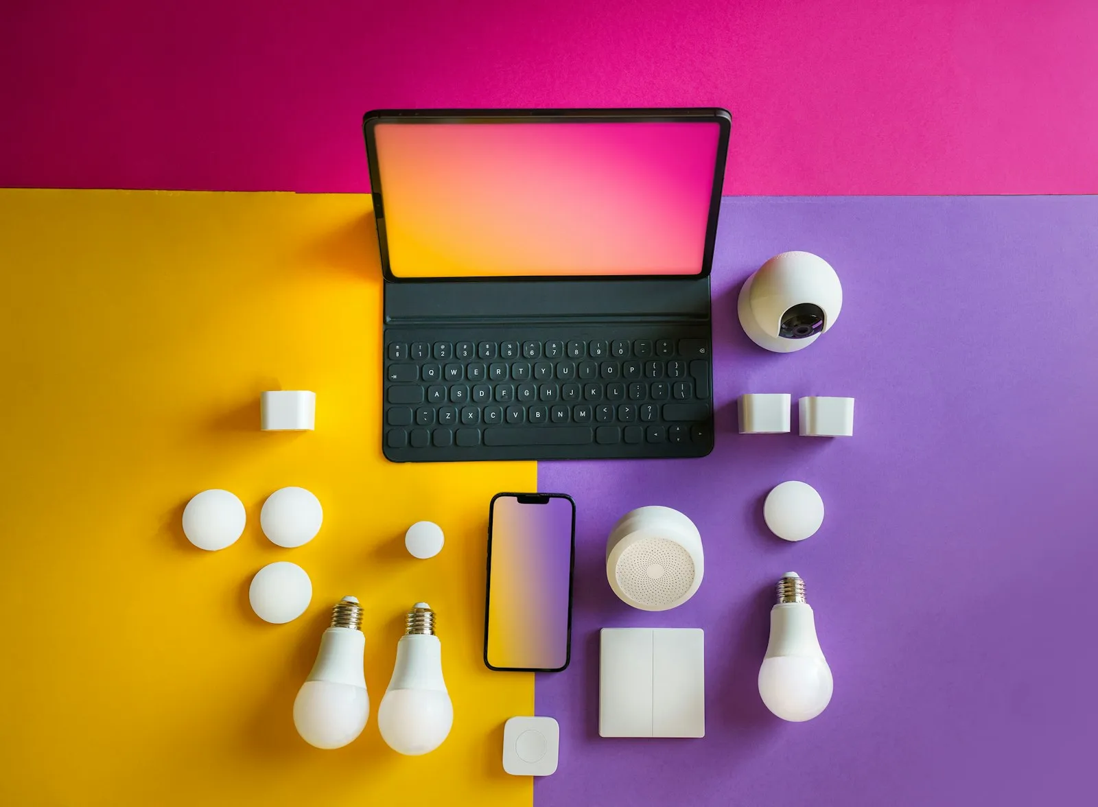 Laptop on a table