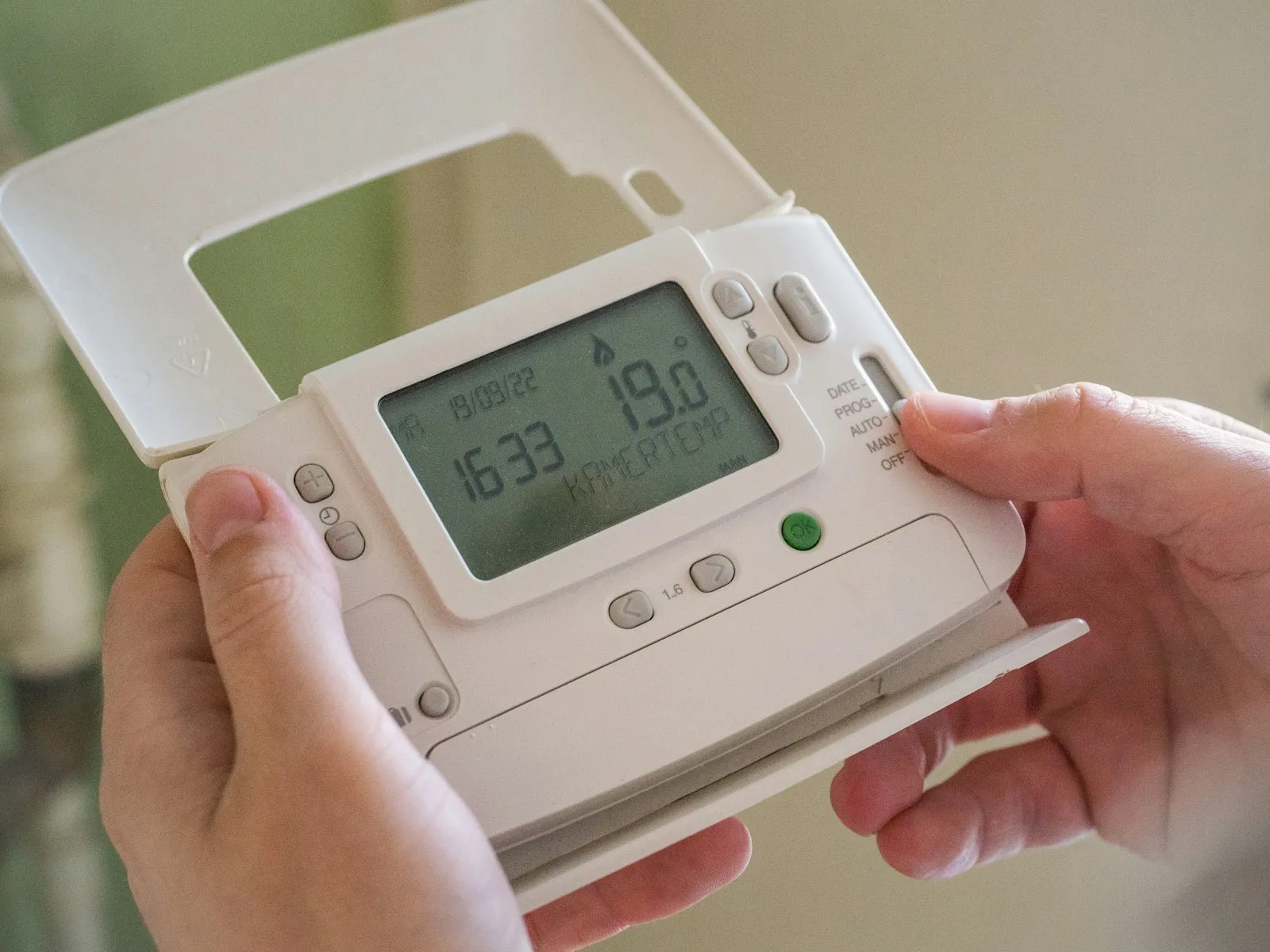 Person holding a smart device