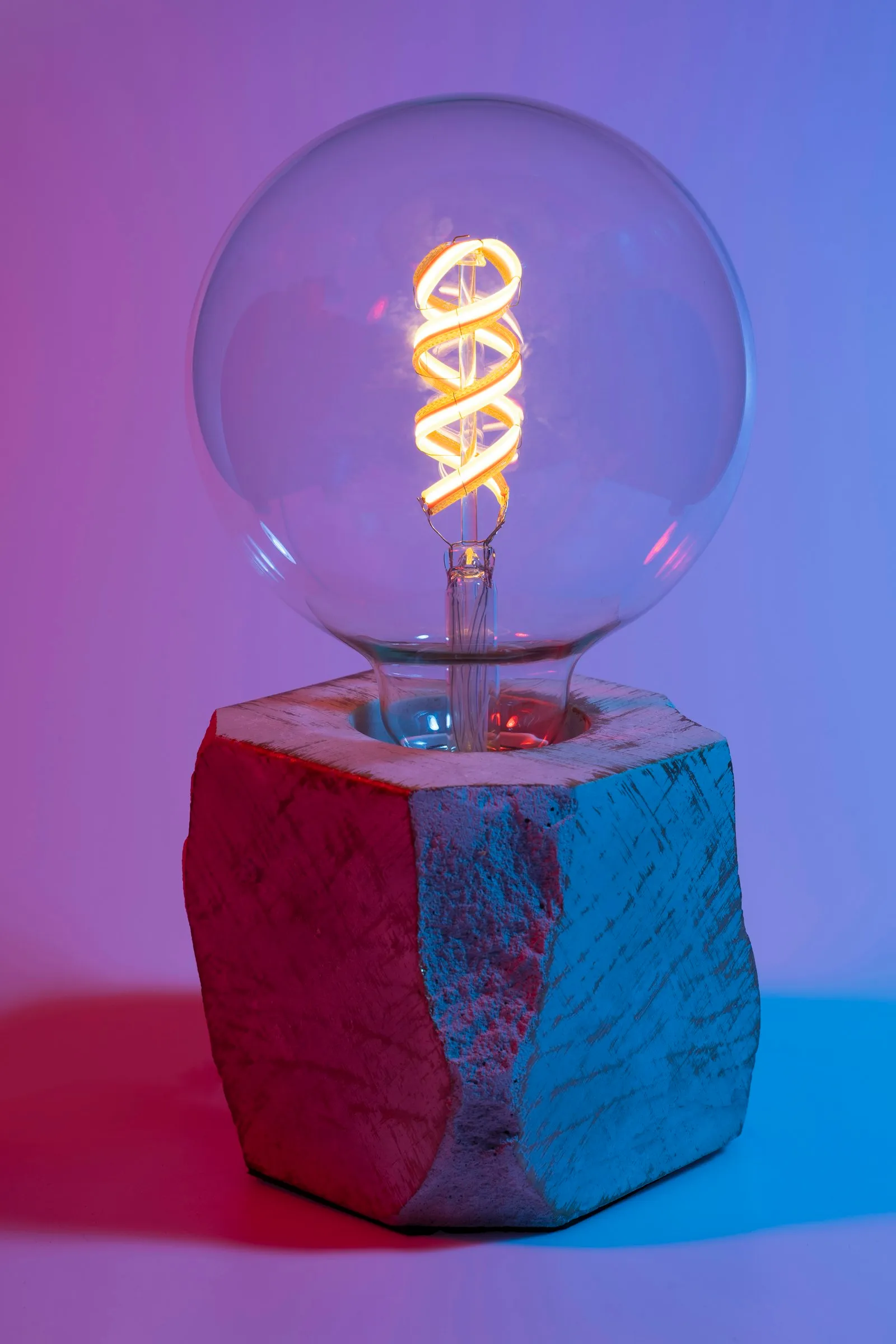 Warm mood lighting from a smart candle